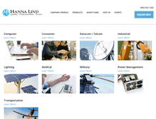 Tablet Screenshot of hannalind.com